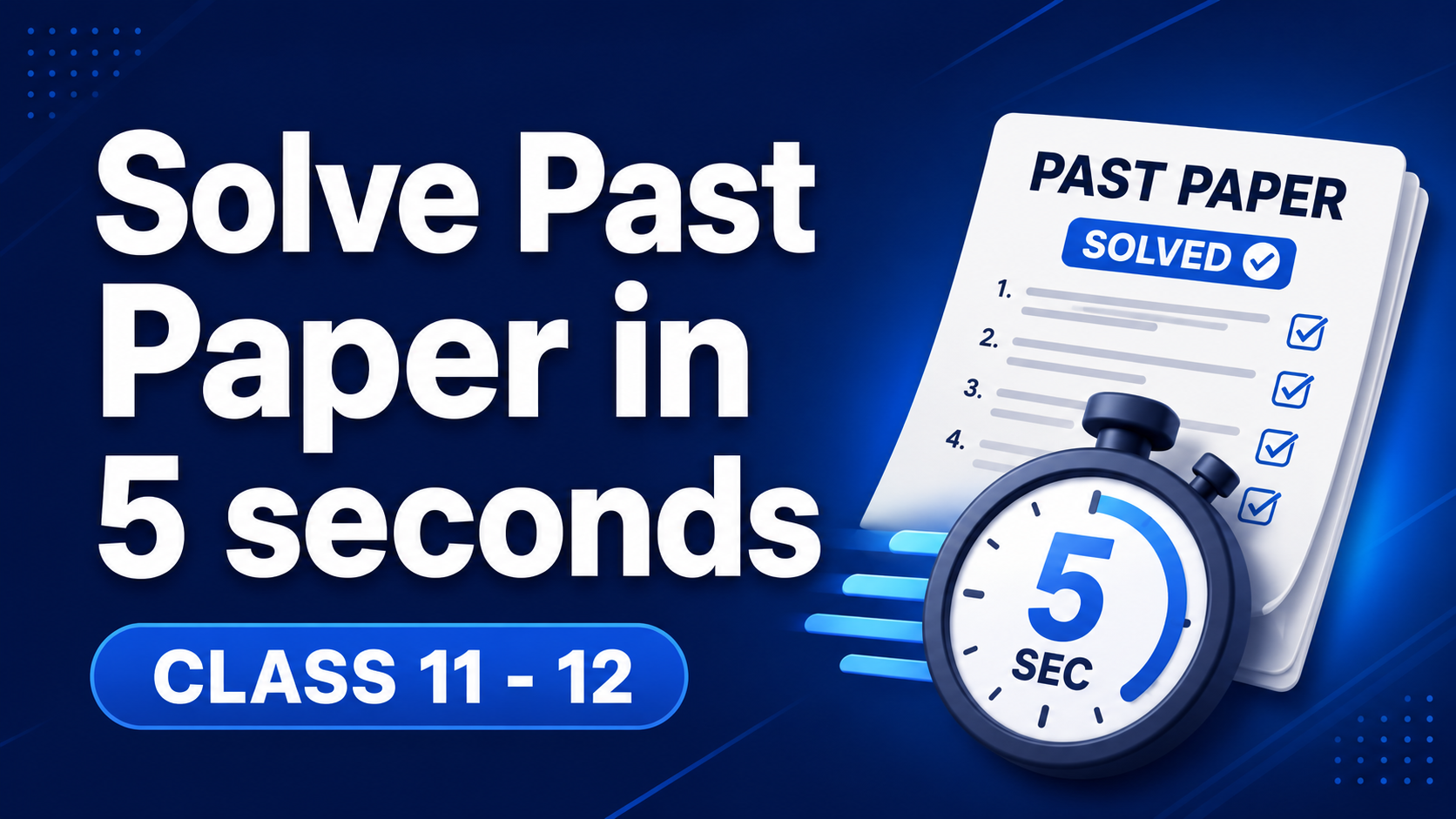 Solve Past Paper in 5 seconds